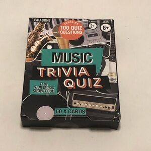 Music Trivia Quiz Card Game